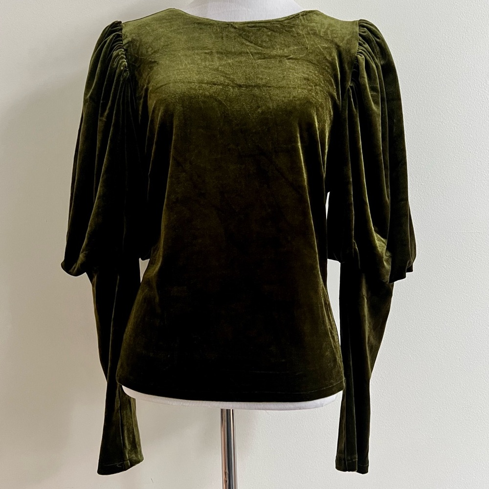 Anthropologie Velvet Top